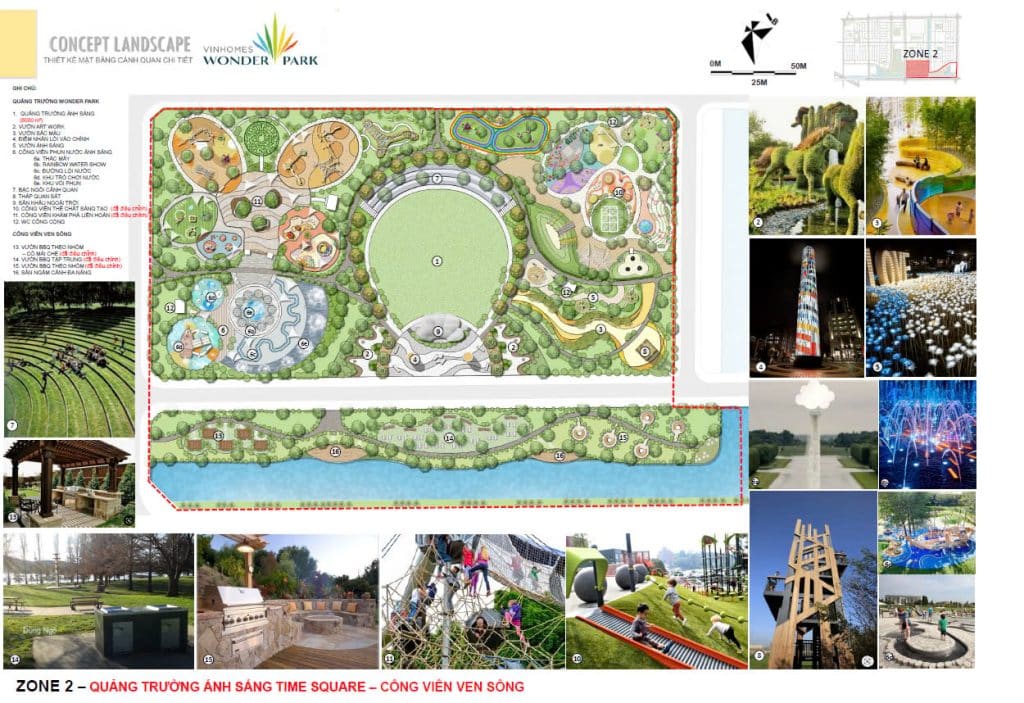 Tiện ích Vinhomes Wonder Park Đan Phượng